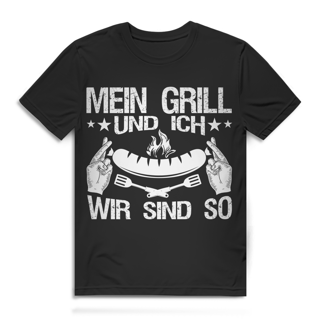 Mein Grill und ich wir sind so Herren T-Shirt