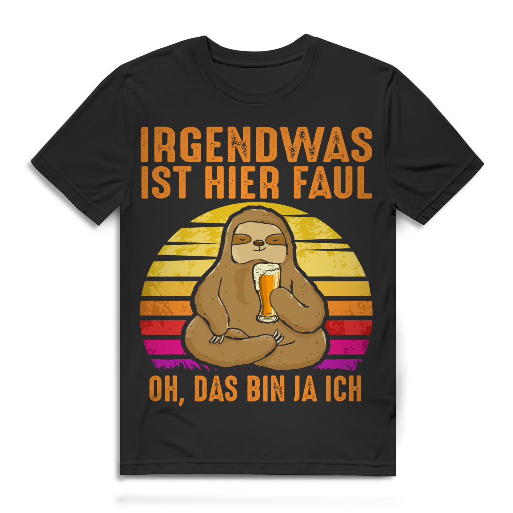Irgendwas ist hier faul oh das bin ja ich Herren T-Shirt Black