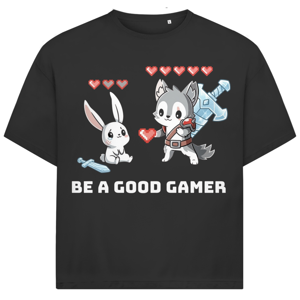 Jack & Jones Oversize Be A Good Gamer Herren T-Shirt Black