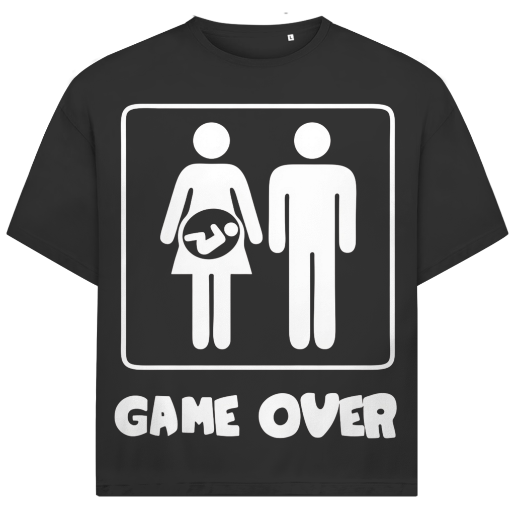 Jack & Jones Oversize Game Over Wir Sind Schwanger Herren T-Shirt Black