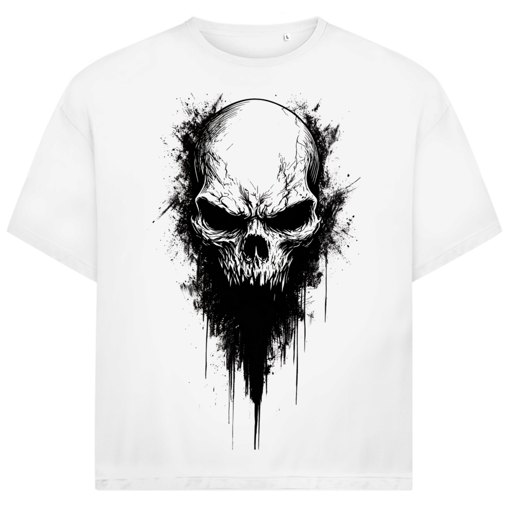 Jack and Jones Ink Skull Totenkopf Herren T-Shirt White