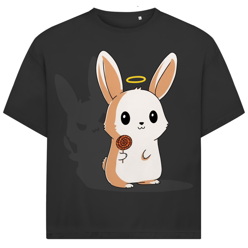 Jack and Jones Sweet Devil – Engel Häschen Teufelsschatten Herren T-Shirt Black