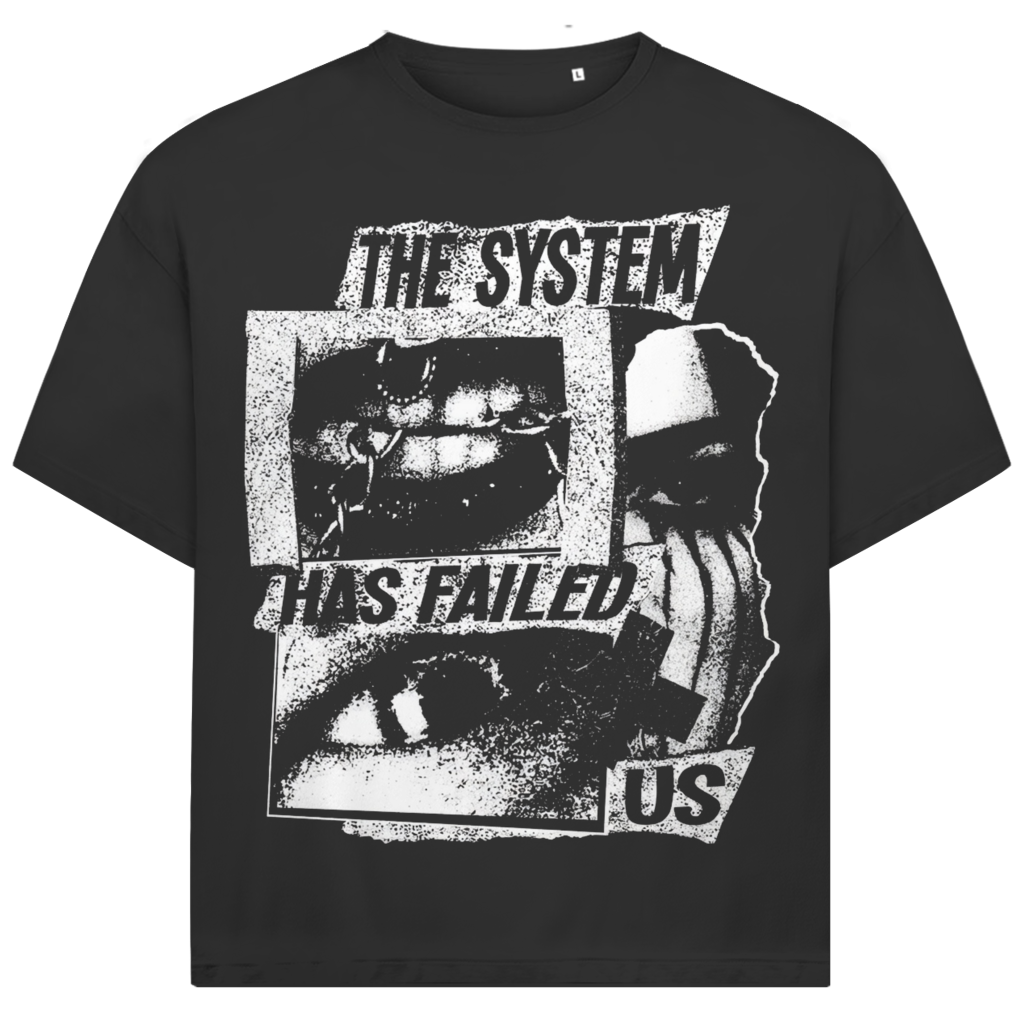 Jack & Jones Herren T-Shirt The System Has Failed Us Punk Oversized