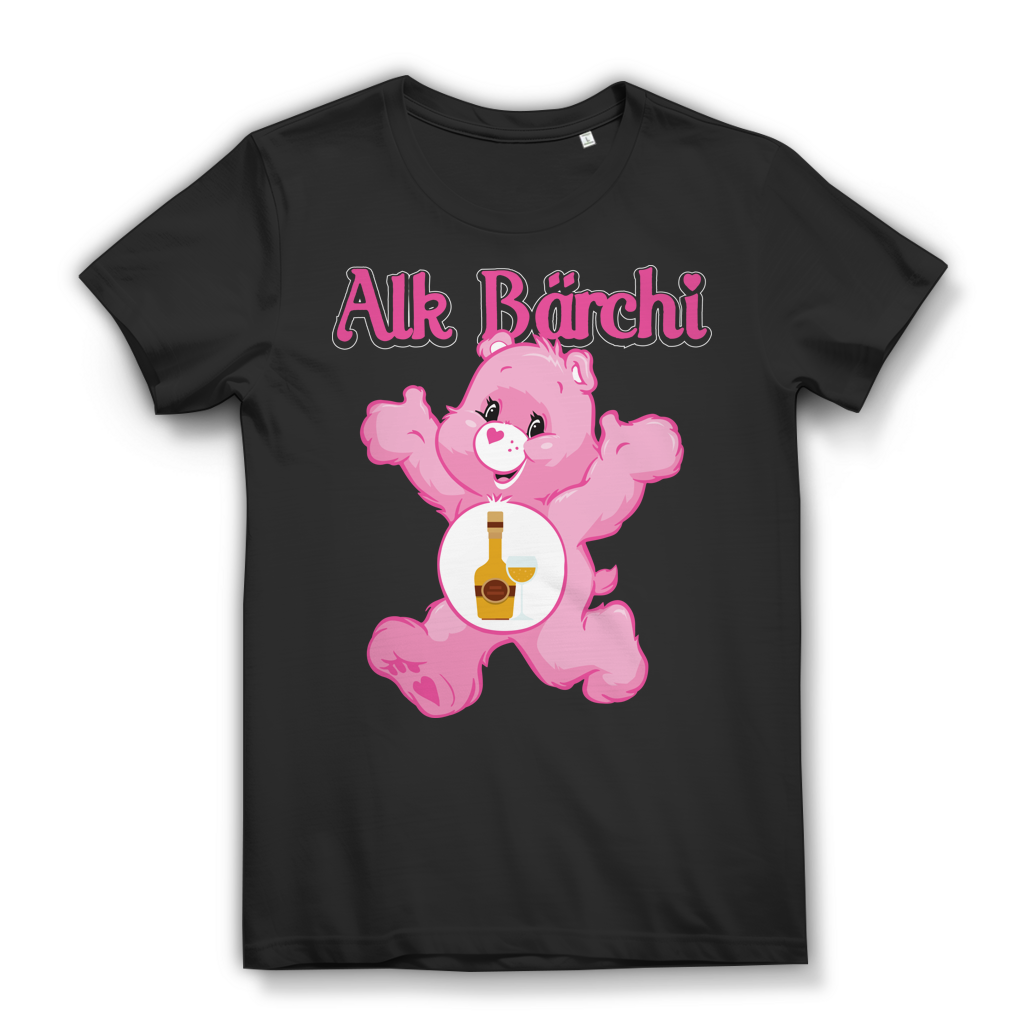 Alk Bärchi - Glücksbärchi - Damen Premium Bio T-Shirt Black
