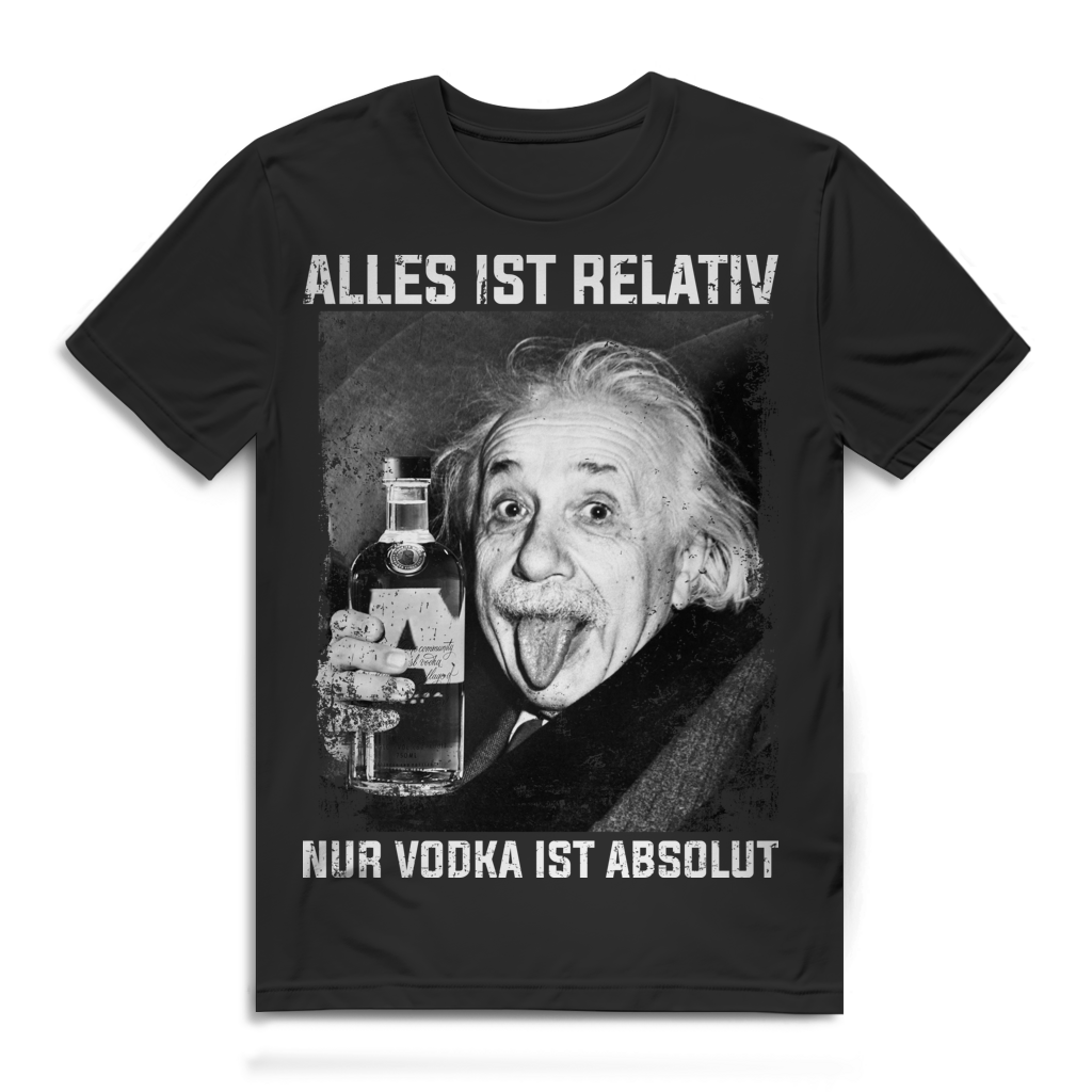 Alles ist relativ nur Vodka ist absolut - Herren Premium Bio T-Shirt Black