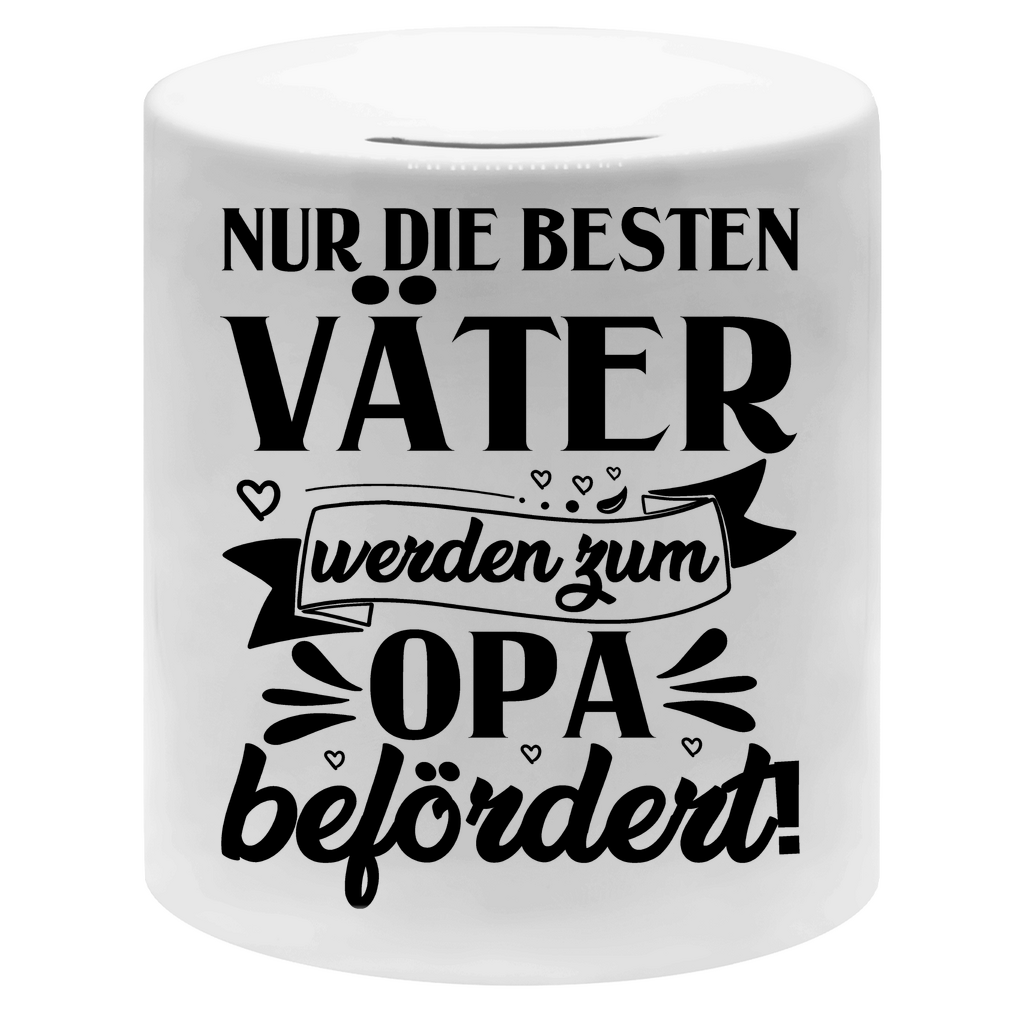 Nur die besten Väter werden zum Opa befördert! - Sparbüchse Money Box White One size