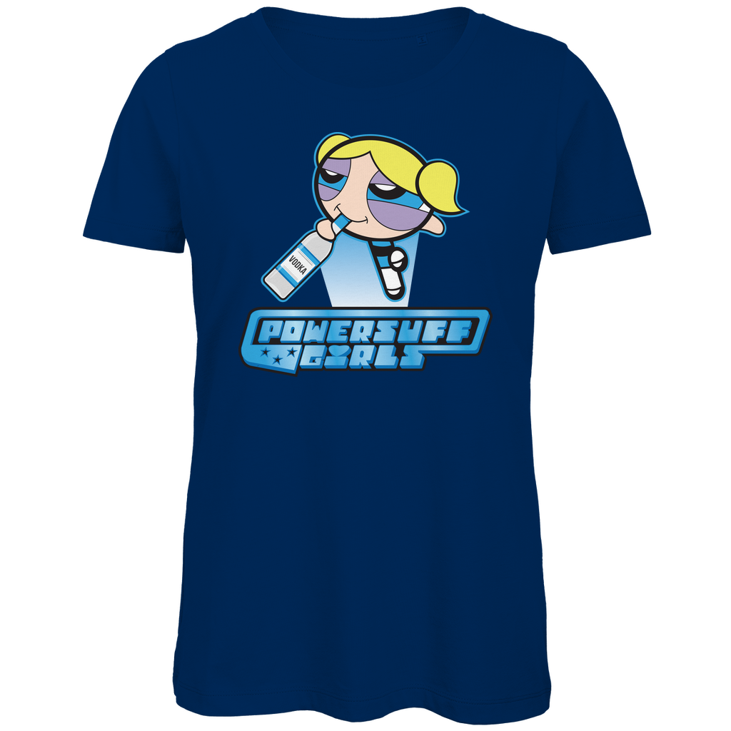 Bubbles Powersuff Powerpuff Girls - Damen Premium Bio T-Shirt Navy