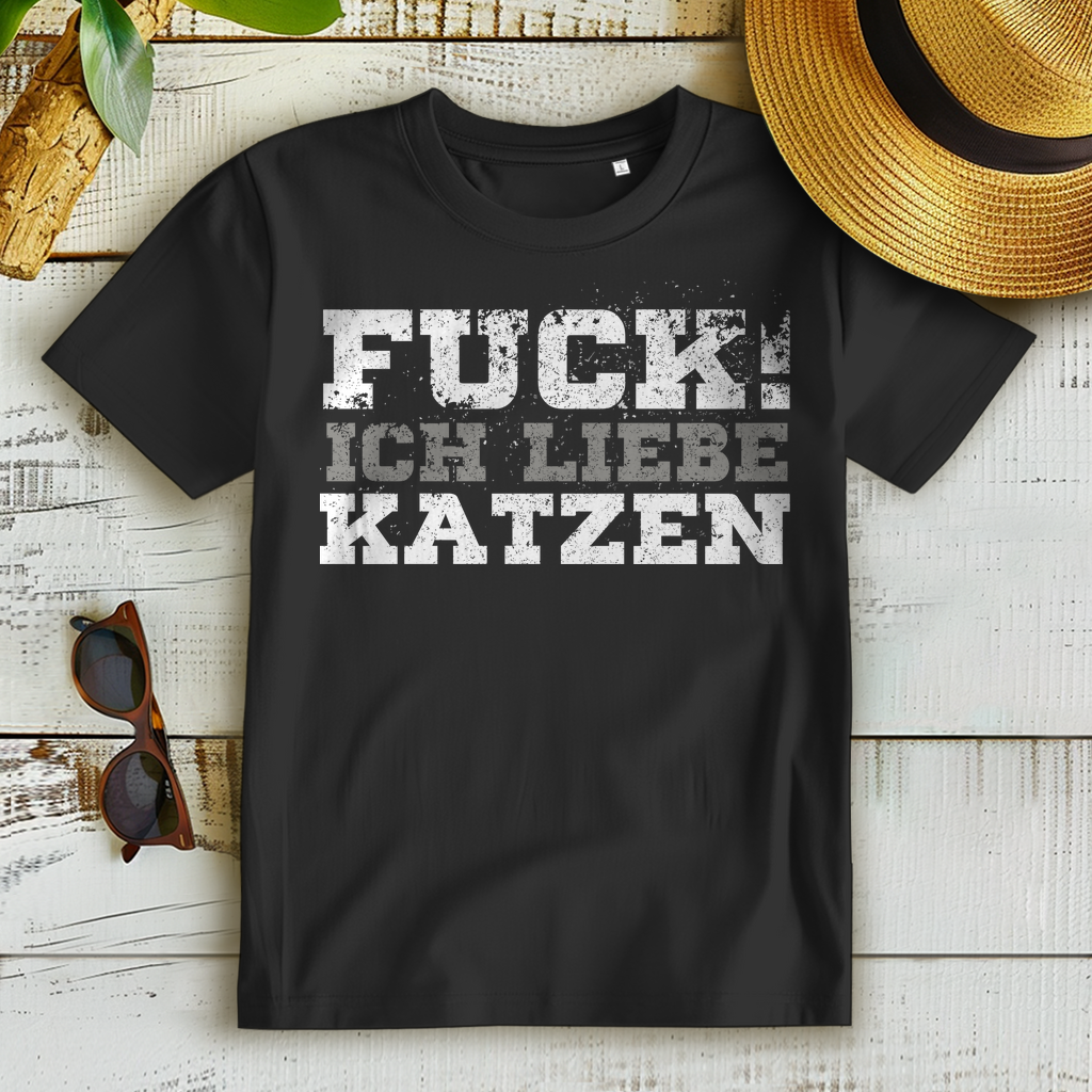 Katzen Spruch T-Shirt Frauen – Freches Statement Shirt für Katzenliebhaberinnen