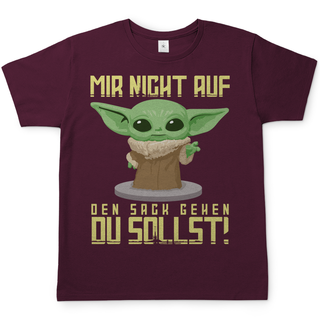 Mir nicht auf den Sack gehen du sollst Baby Yoda Grogu - Herren Shirt