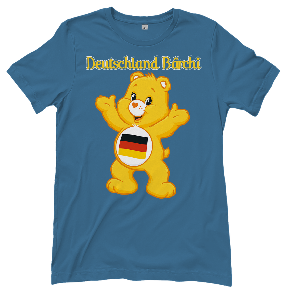 Deutschland Bärchi - Glücksbärchi - Damen T-Shirt Stone Blue