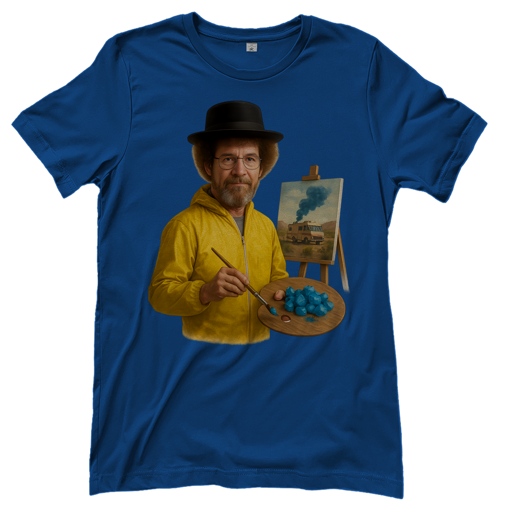 Bob Ross x Walter White Breaking Bad Mashup - Damen T-Shirt Royal Blue