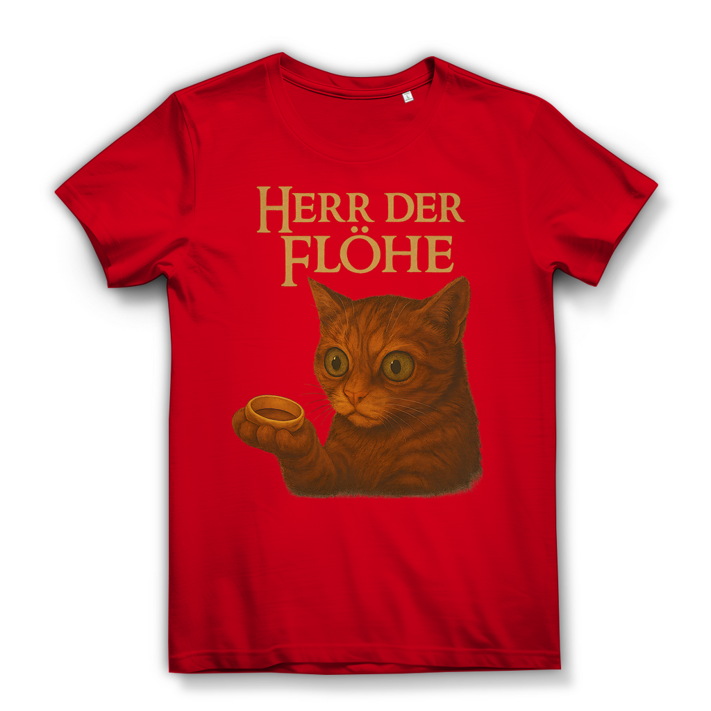 Herr der Flöhe - Damen Premium Bio T-Shirt Red