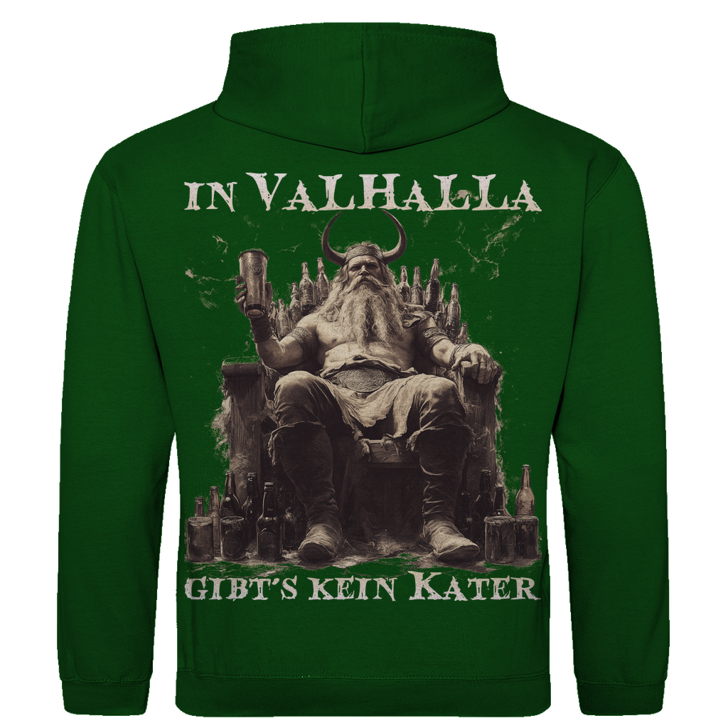 In Valhalla gibt´s kein Kater - Herren Hoodie Bottle Green