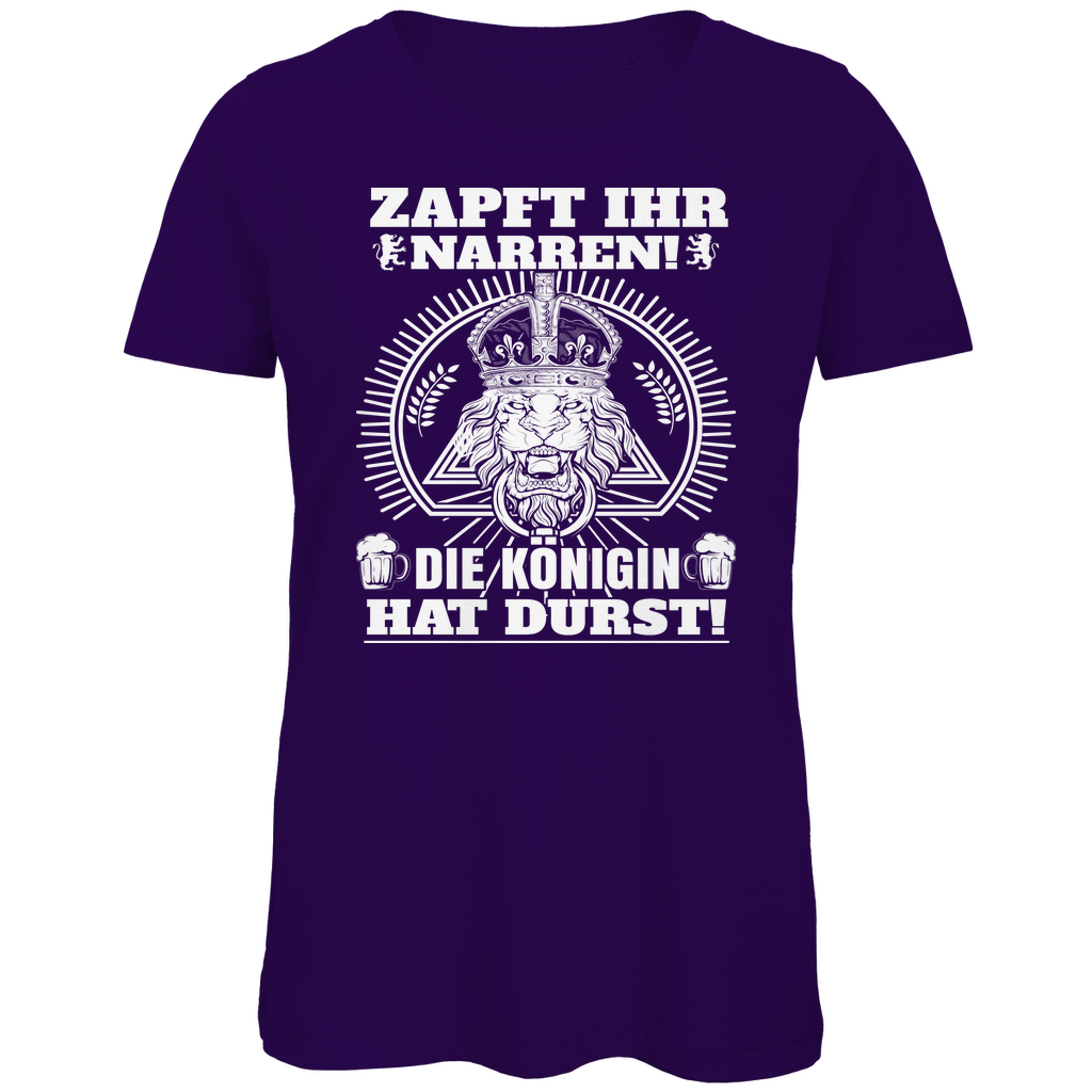 Zapft ihr Narren die Königin hat Durst - Damen Premium Bio T-Shirt Urban Purple