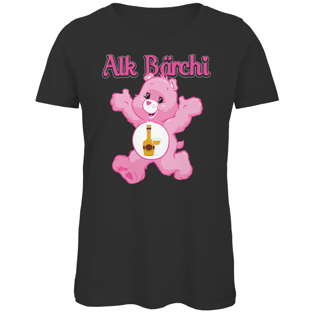 Alk Bärchi - Glücksbärchi - Damen Premium Bio T-Shirt Black
