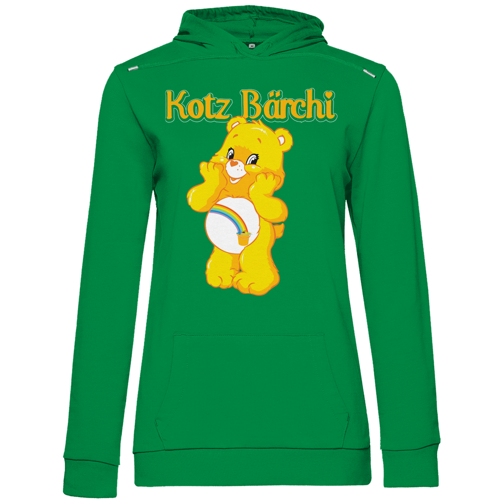 Kotz Bärchi - Glücksbärchi - Damen Hoodie Kelly Green XS