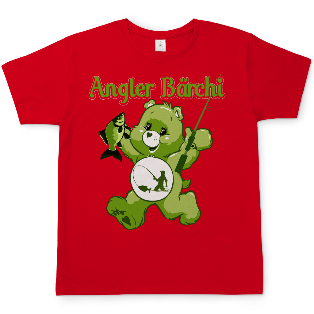 Angler Bärchi - Glücksbärchi - Herren Shirt Red