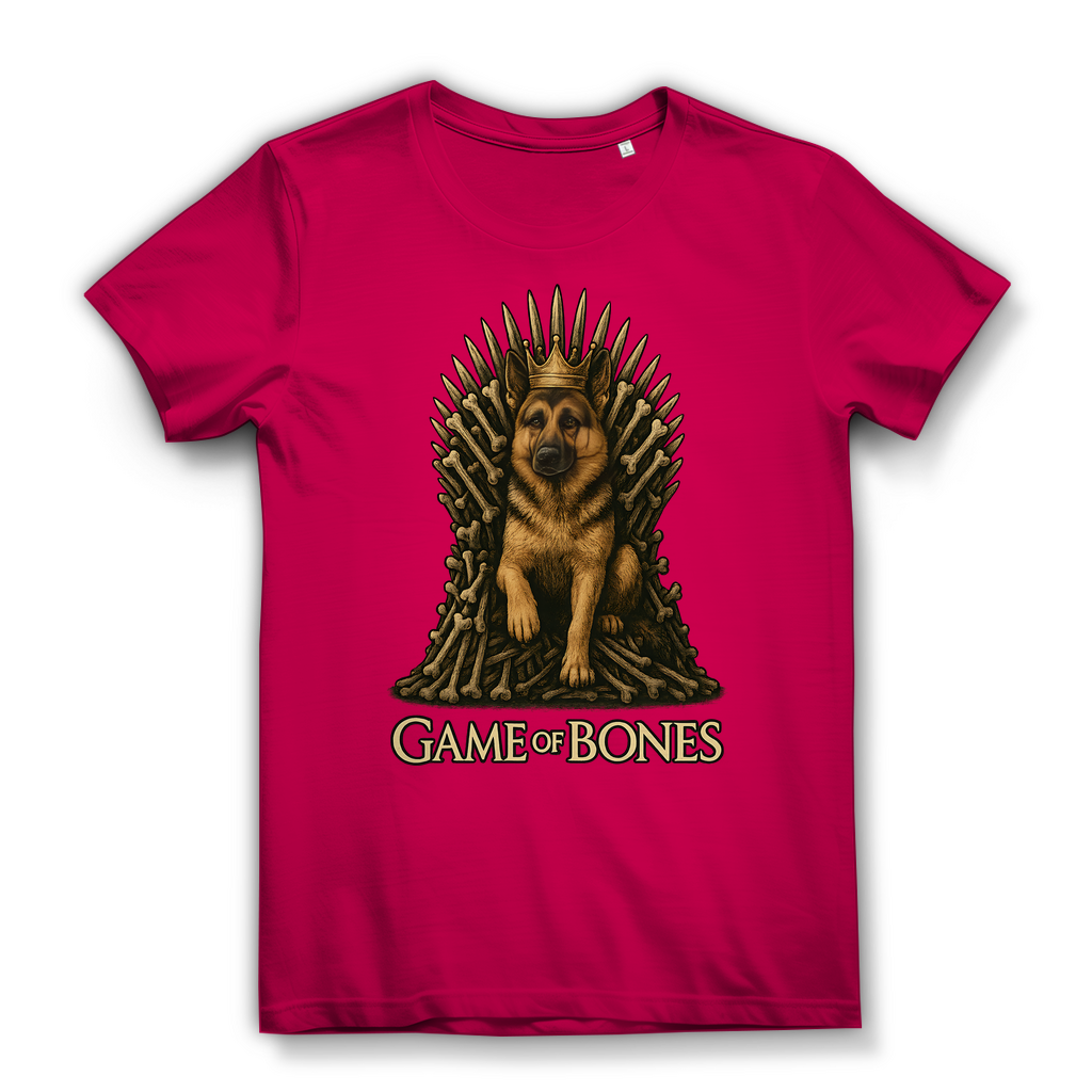 Game of Bones Schäferhund Hunde - Damen Premium Bio T-Shirt Fuchsia
