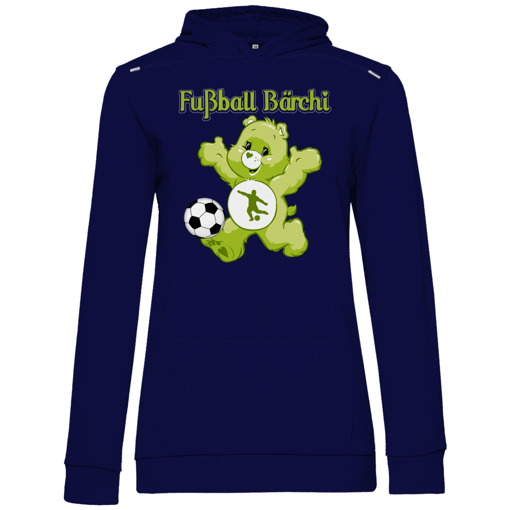 Fußball Bärchi - Glücksbärchi - Damen Hoodie Navy Blue
