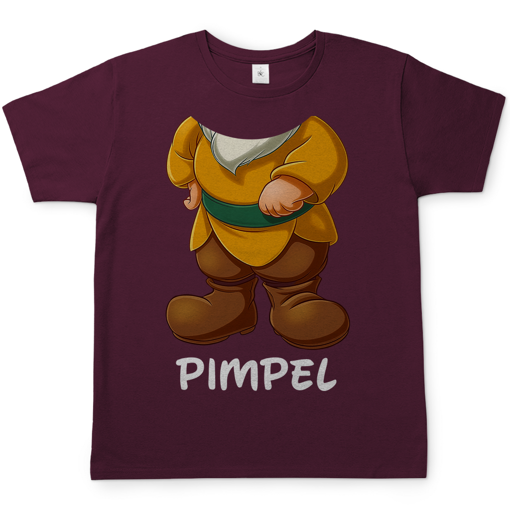 Schneewittchen und die 7 Zwerge - Pimpel - Herren Shirt Burgundy