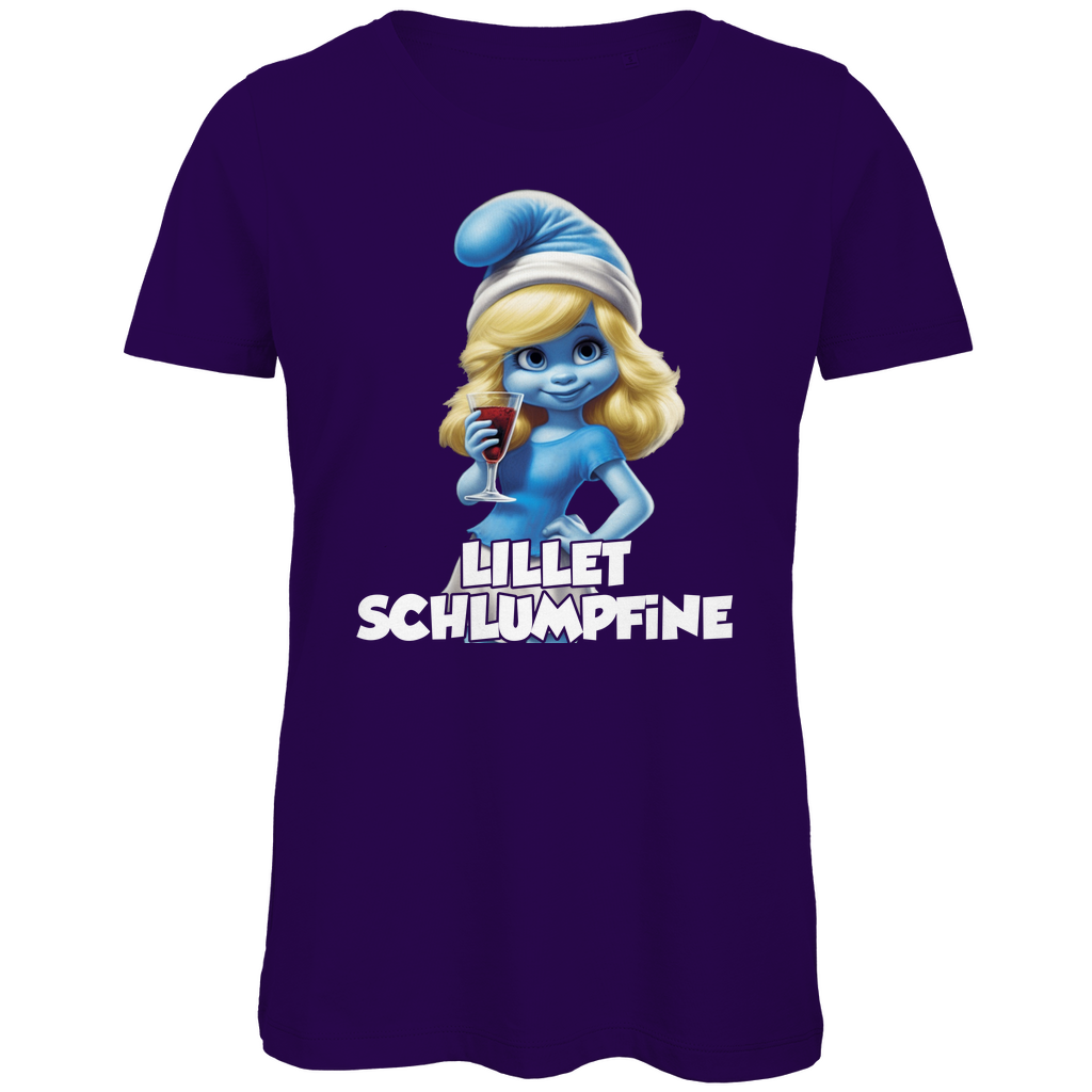 Lillet Schlumpfine Grafik - Damen Premium Bio T-Shirt Urban Purple