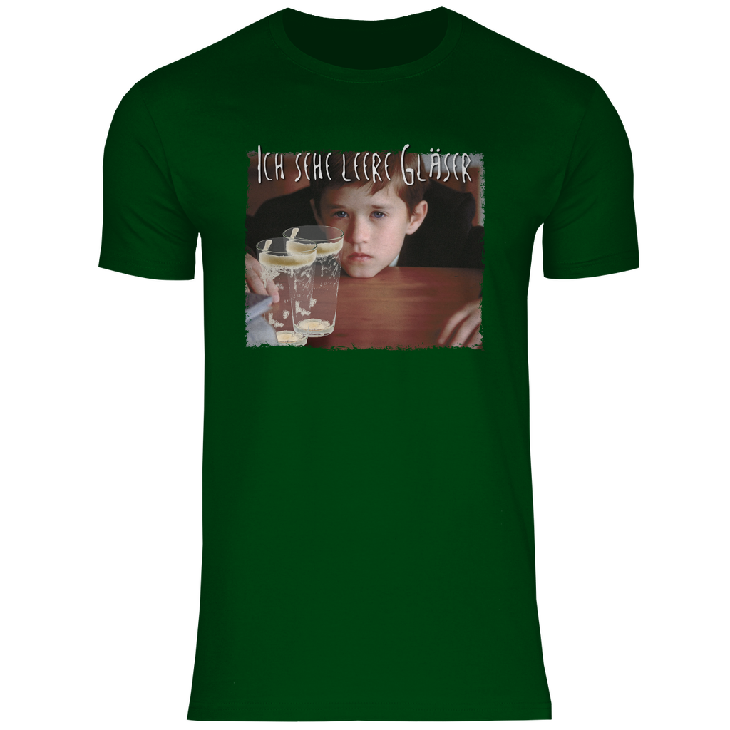 Ich sehe leere Gläser - Herren Shirt Bottle Green