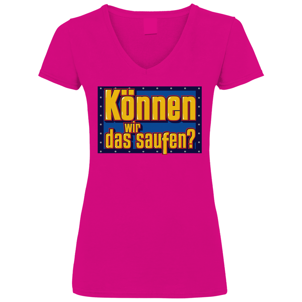 Können wir das saufen? Bob der Baumeister - V-Neck Damenshirt