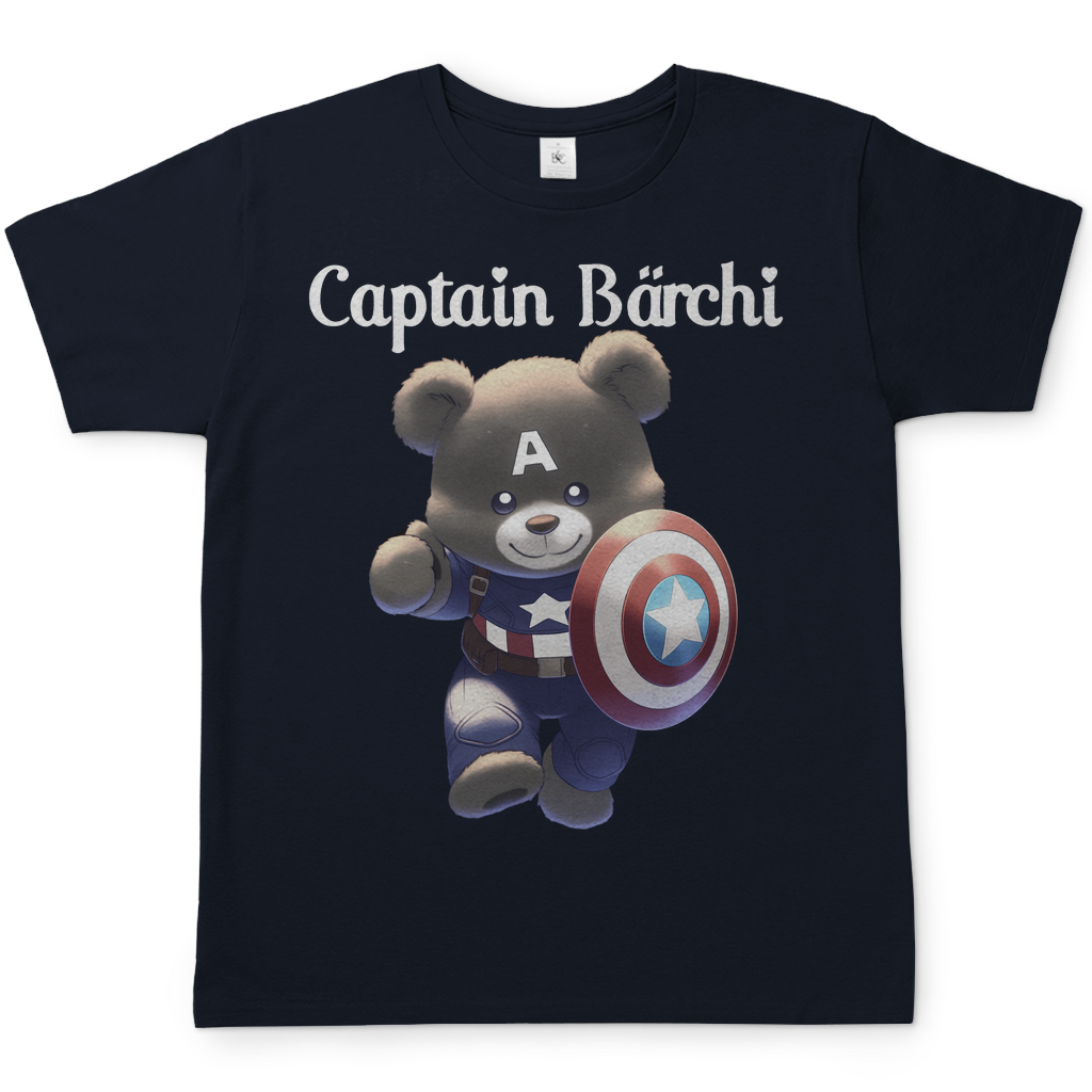 Captain Bärchi - Glücksbärchi - Herren Shirt Navy