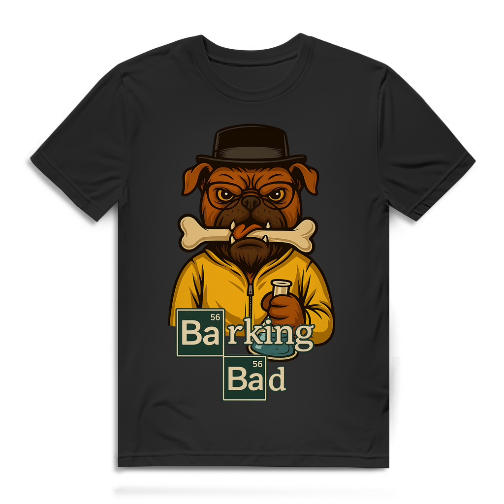 Breaking Bad Barking Bad Dog Hunde - Herren Premium Bio T-Shirt Black