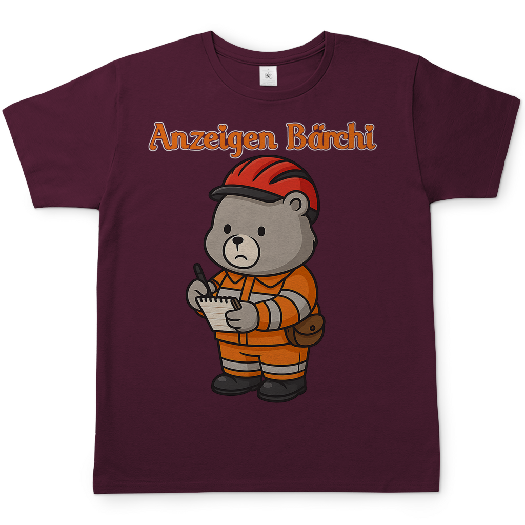 Anzeigen Bärchi - Glücksbärchi - Herren T-Shirt Burgundy
