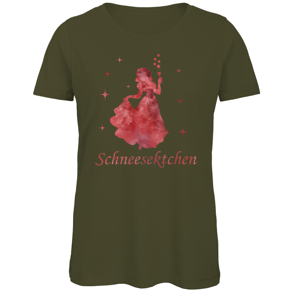 Schneesektchen - Prinzessin Aquarell - Damen Premium Bio T-Shirt Khaki