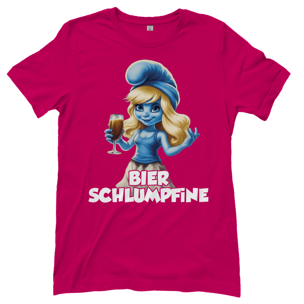 Bier Schlumpfine Grafik - Damenshirt Sorbet