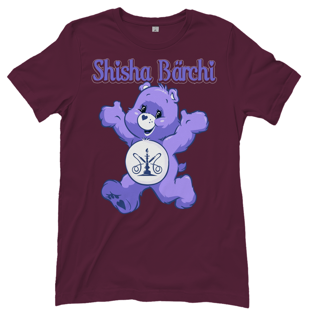 Shisha Bärchi - Glücksbärchi - Damenshirt Burgundy