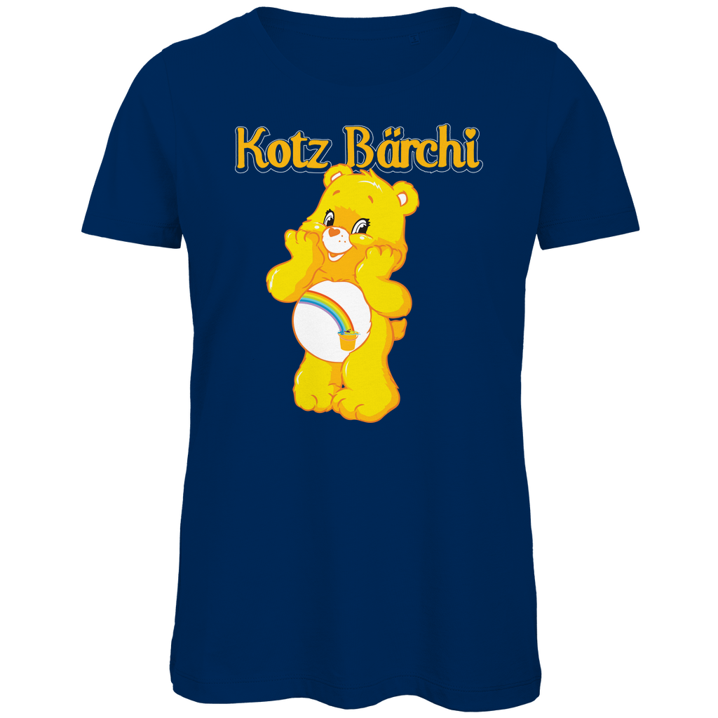Kotz Bärchi - Glücksbärchi - Damen Premium Bio T-Shirt Navy