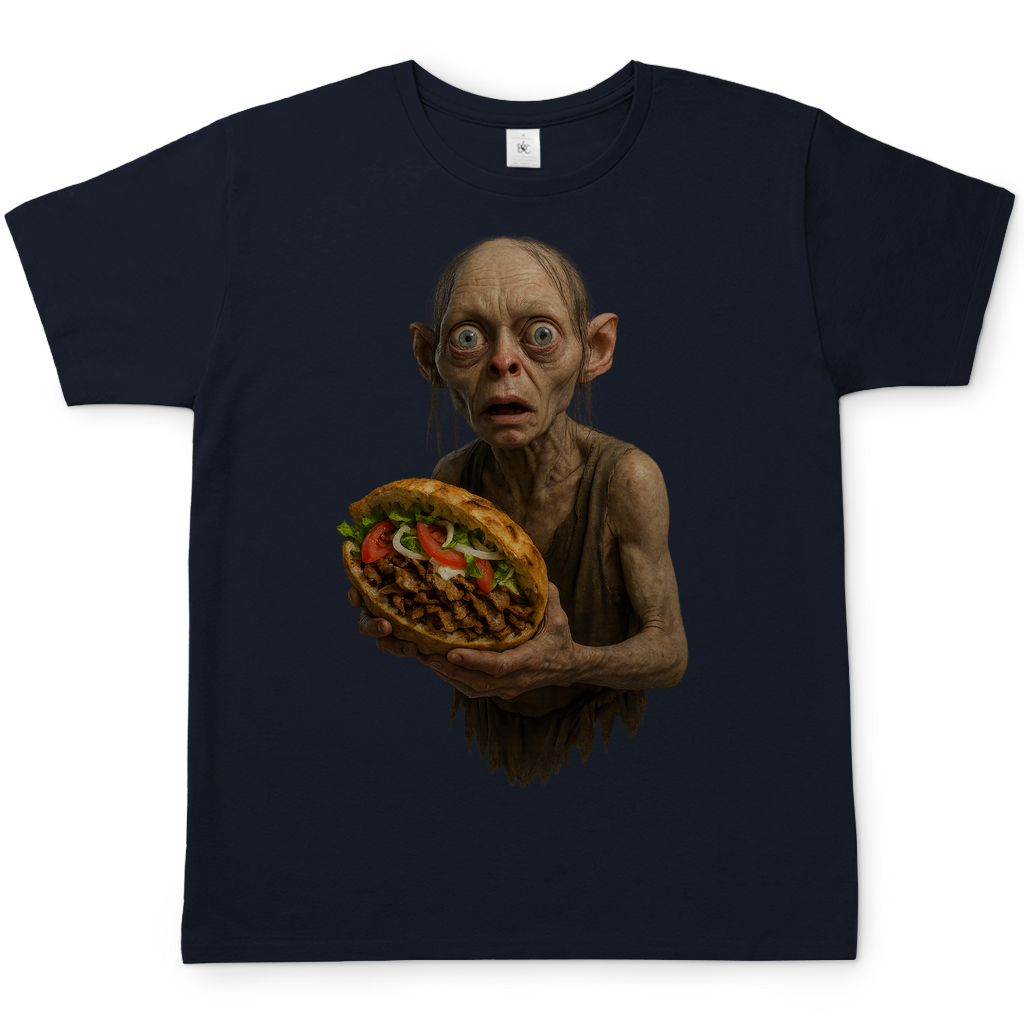 Döner mein Schatz Gollum LOTR - Herren T-Shirt Navy