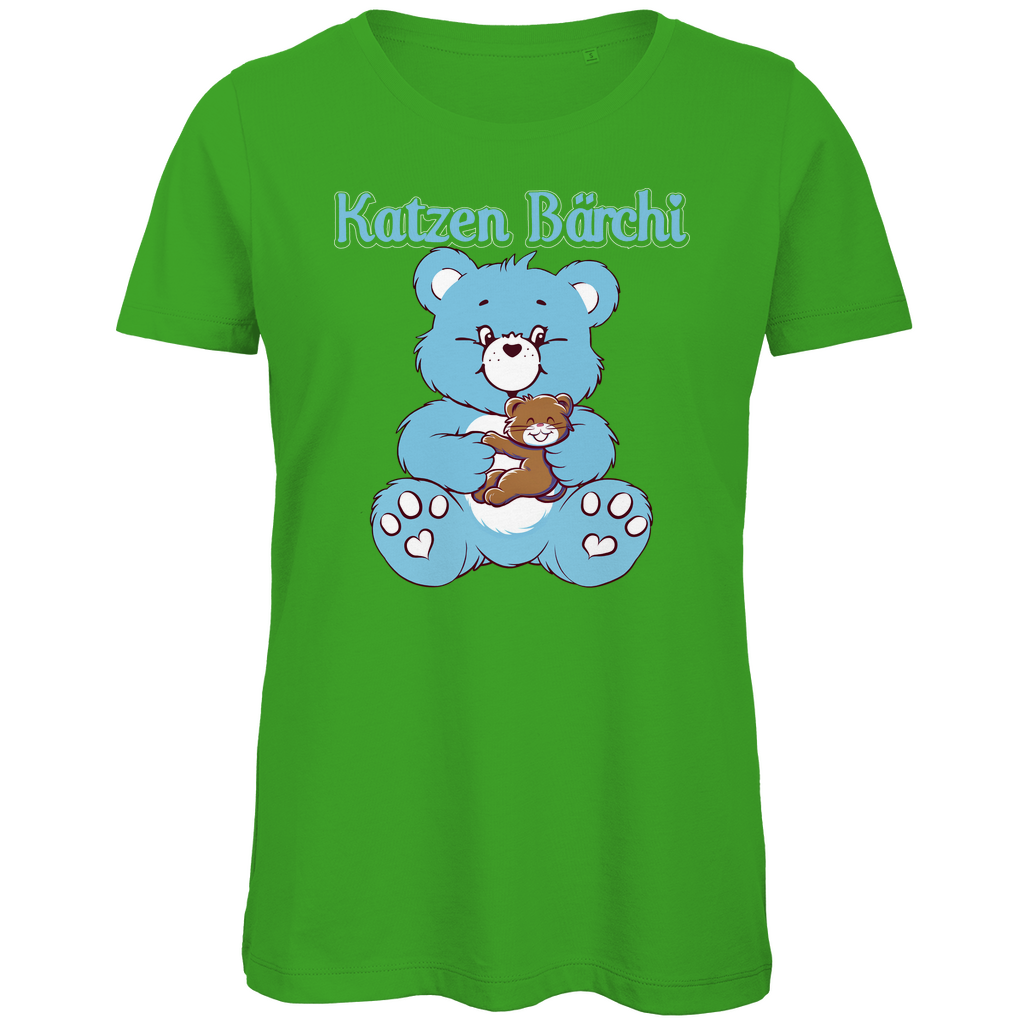 Katzen Bärchi - Glücksbärchi - Damen Premium Bio T-Shirt Real Green