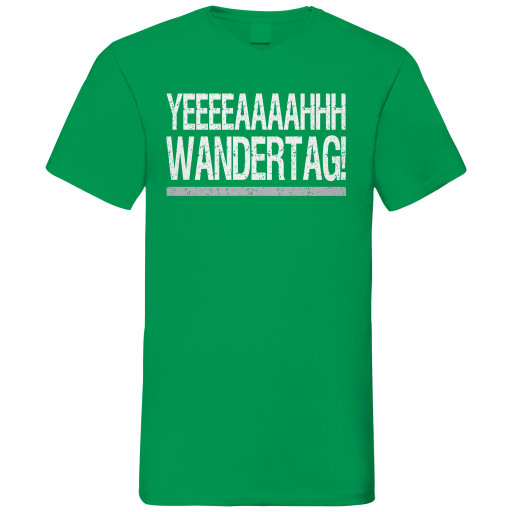 YEEEAH Wandertag! - Herren V-Neck Shirt