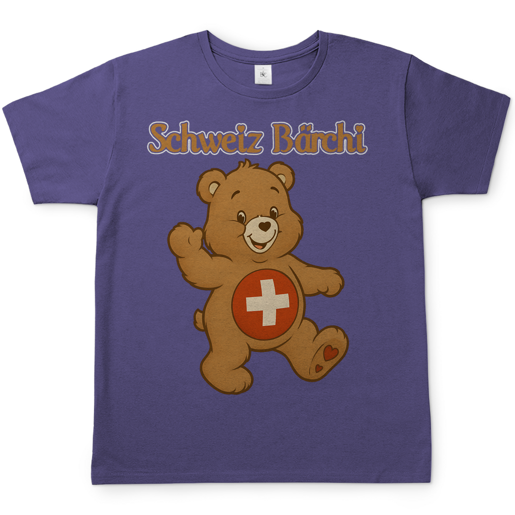 Schweiz Bärchi - Glücksbärchi - Herren T-Shirt Millennial Lilac
