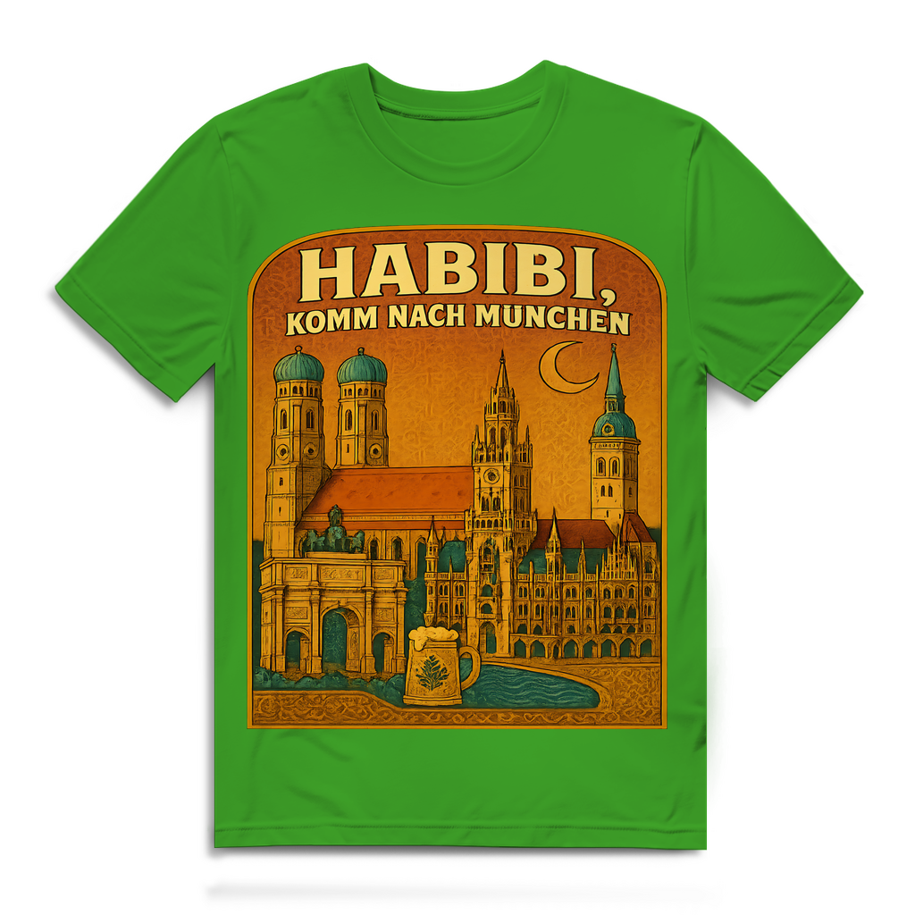 Habibi komm nach München - Herren Premium Bio T-Shirt Real Green