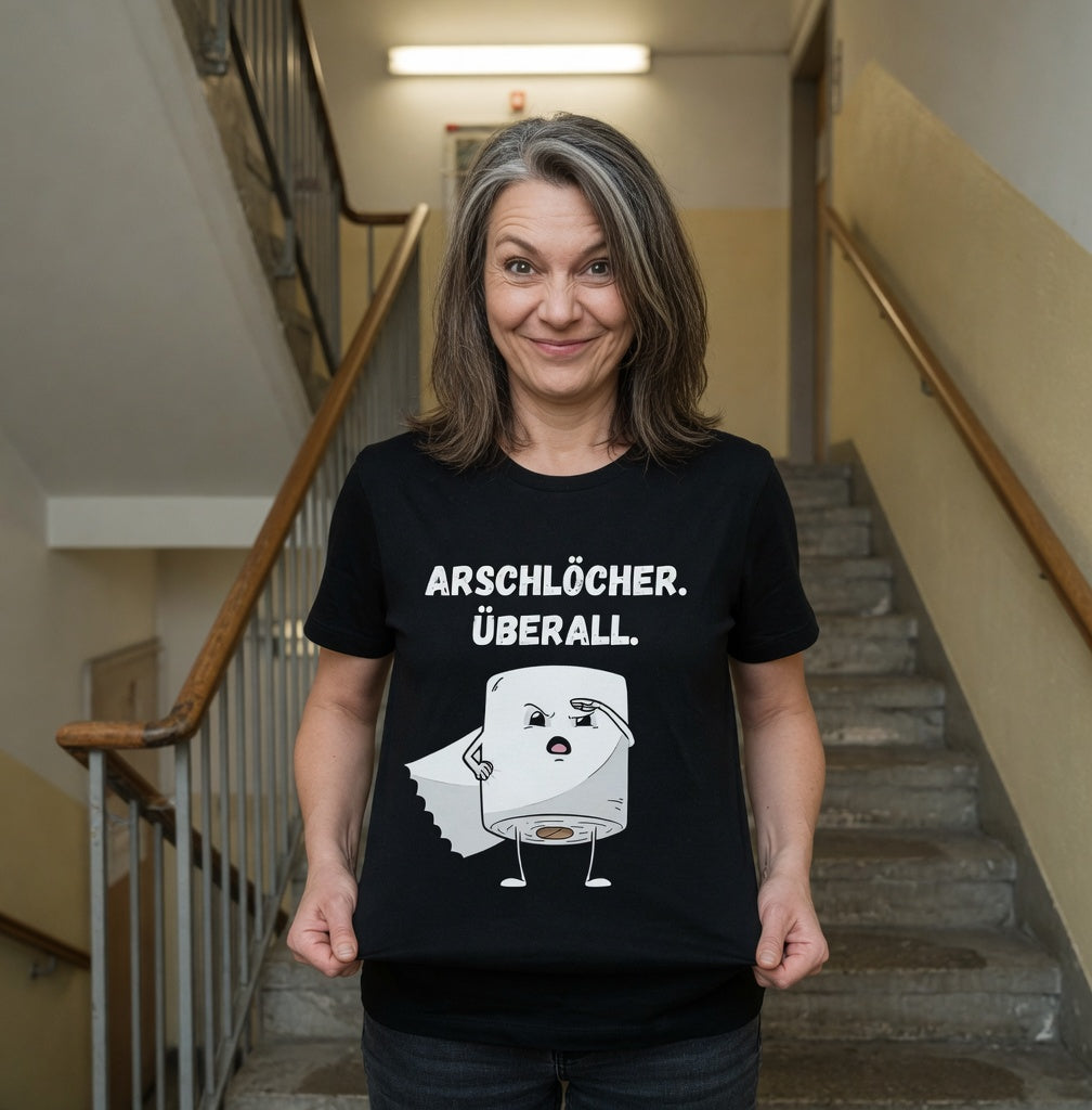 ARSCHLÖCHER. ÜBERALL. - Damen Premium Bio T-Shirt