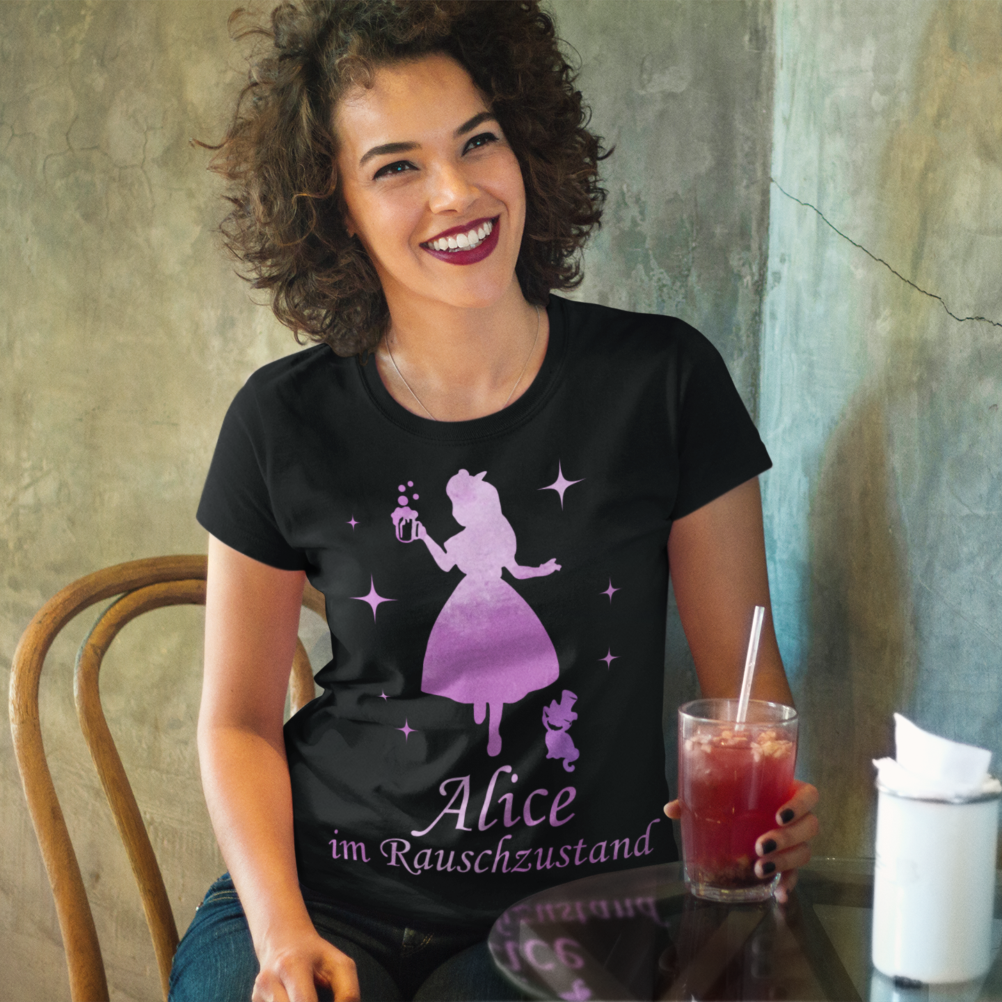 Alice im Rauschzustand - Prinzessin Aquarell - Damen Premium Bio T-Shirt