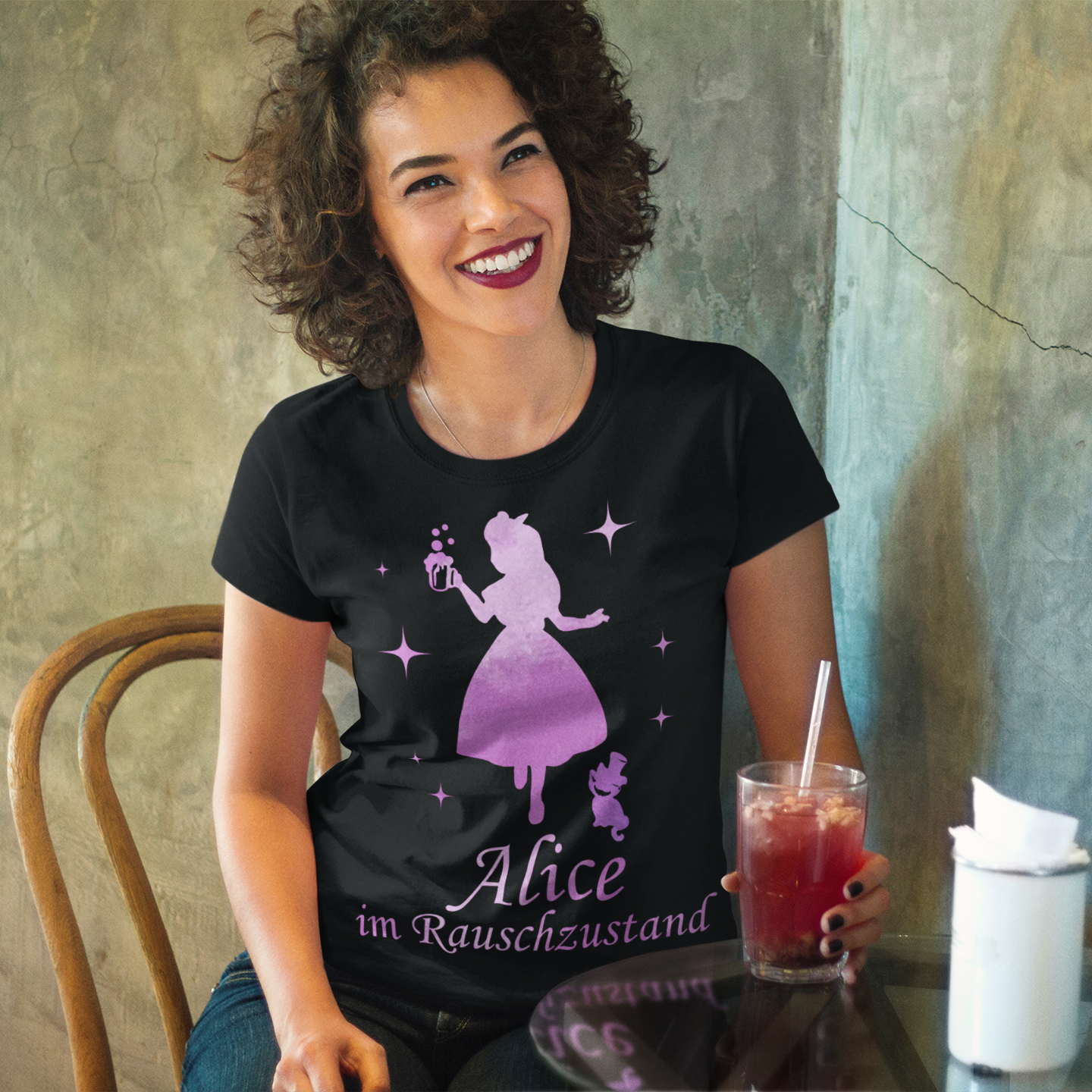 Alice im Rauschzustand - Prinzessin Aquarell - Damenshirt