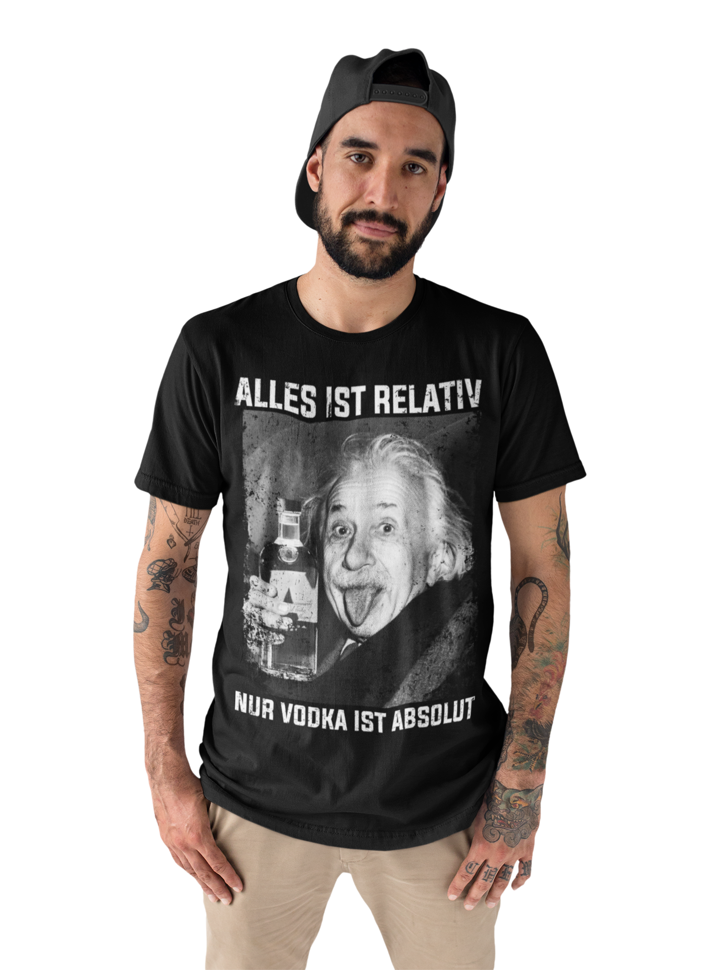 Alles ist Relativ nur Vodka ist Absolut Albert Einstein - Herren Shirt