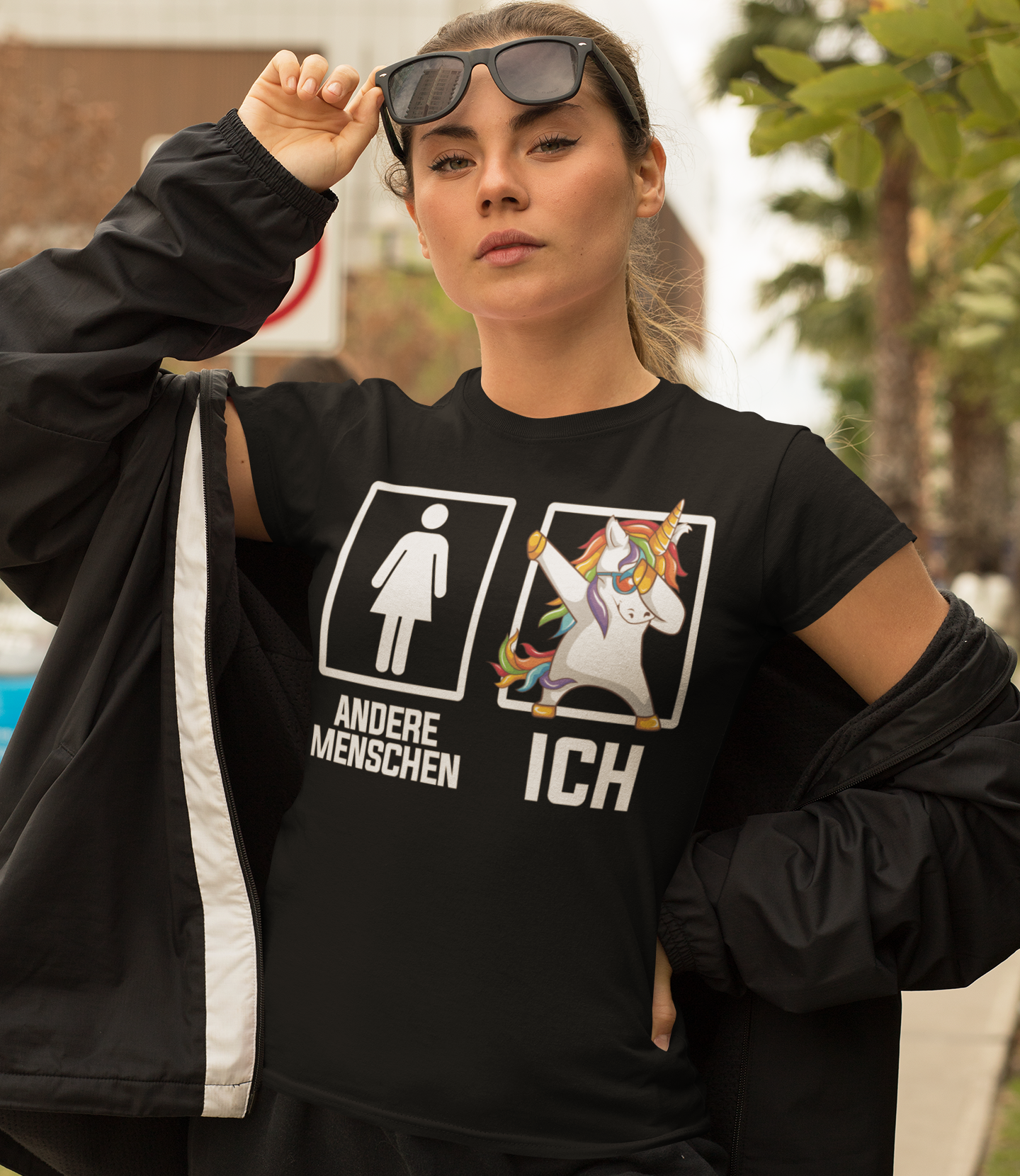 Andere Menschen Ich Einhorn - Damenshirt