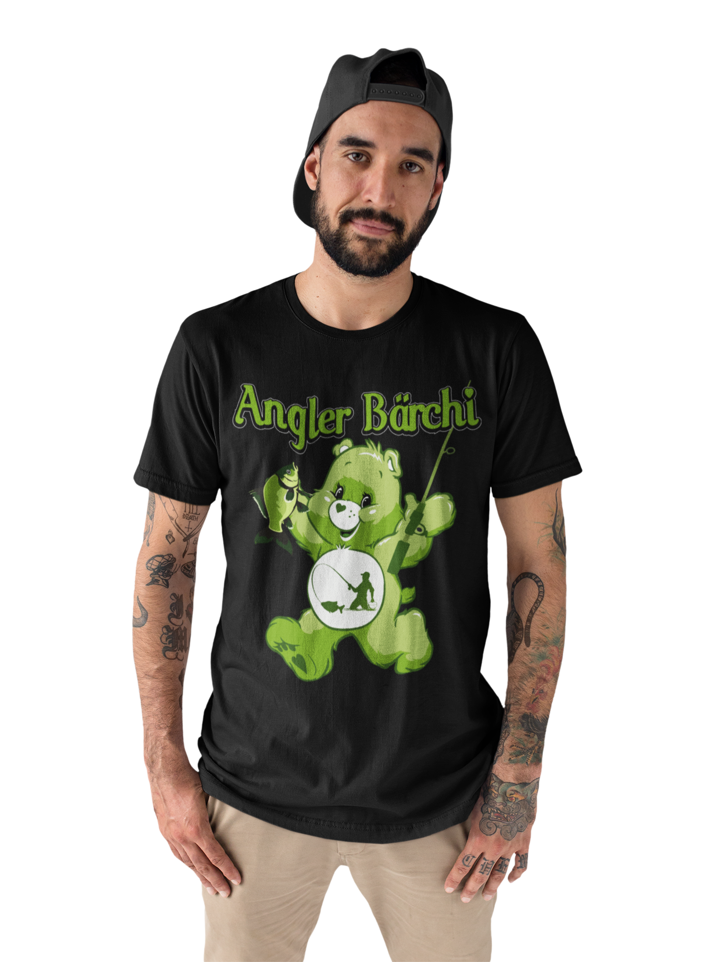 Angler Bärchi - Glücksbärchi - Herren Shirt