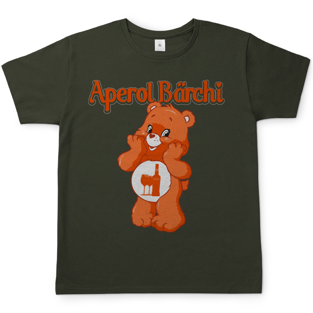 Aperol Bärchi Glücksbärchi Herren Shirt in Khaki