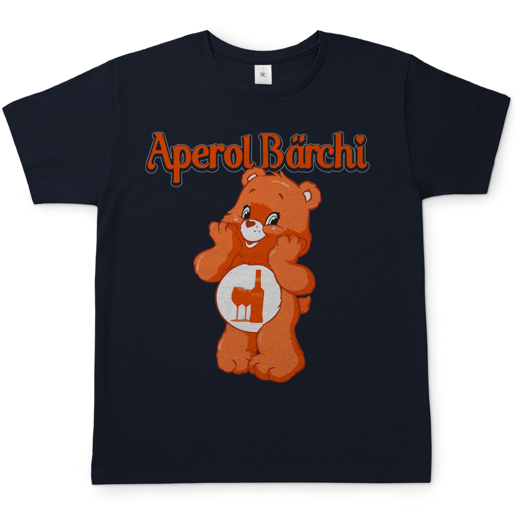 Aperol Bärchi Glücksbärchi Herren Shirt in Navy Blau
