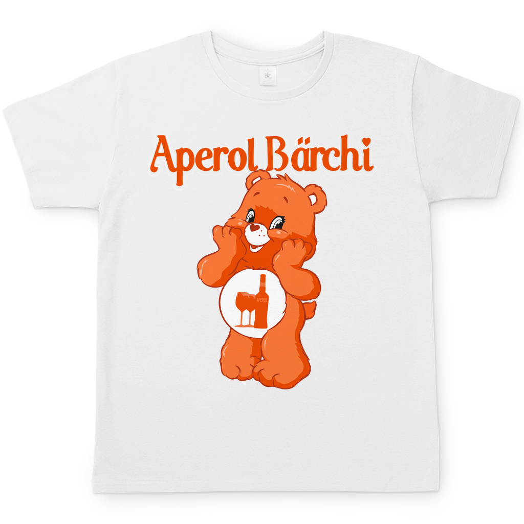 Aperol Bärchi Glücksbärchi Herren Shirt in Weiß