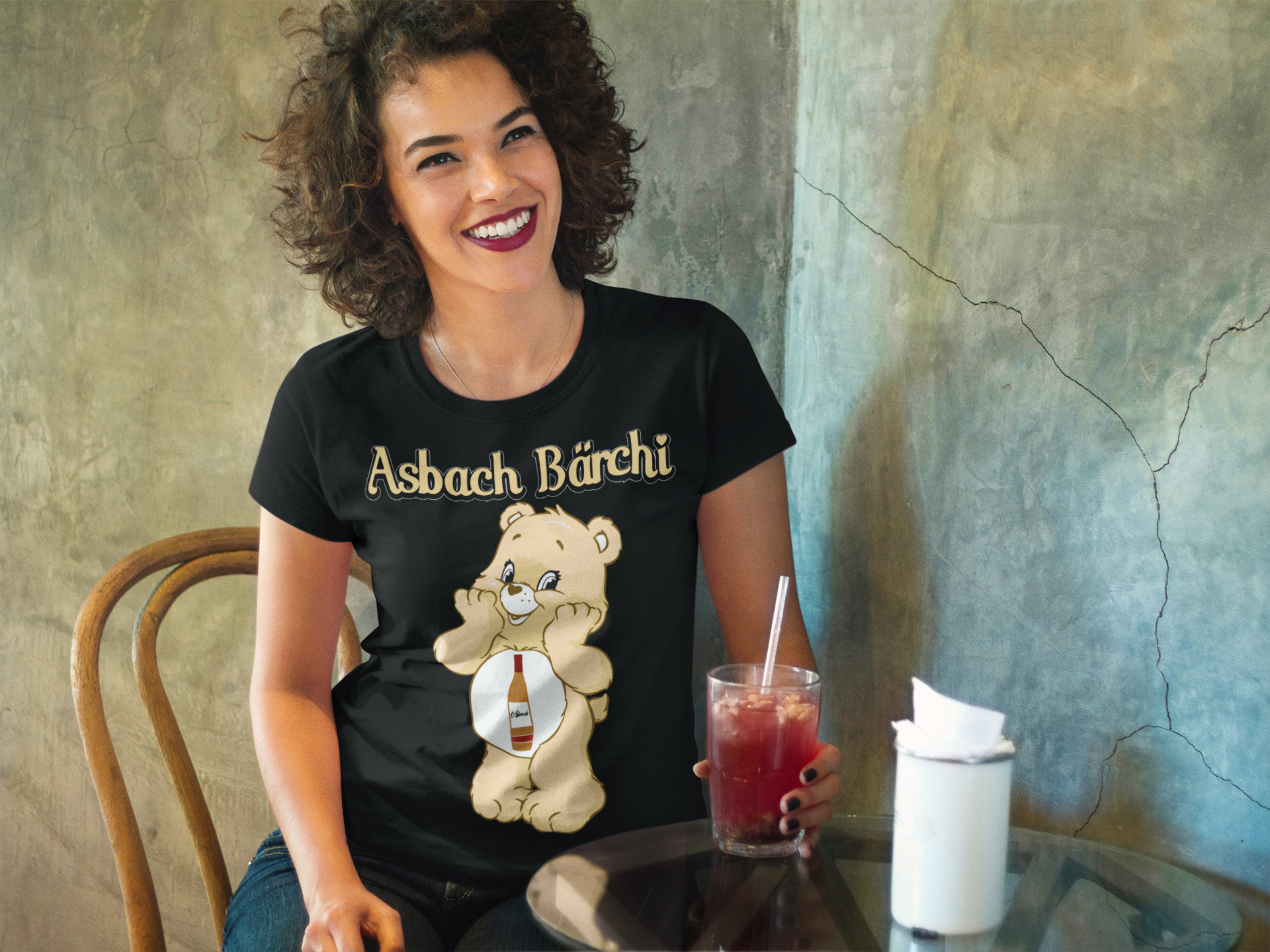 Asbach Bärchi - Glücksbärchi - Damen Premium Bio T-Shirt