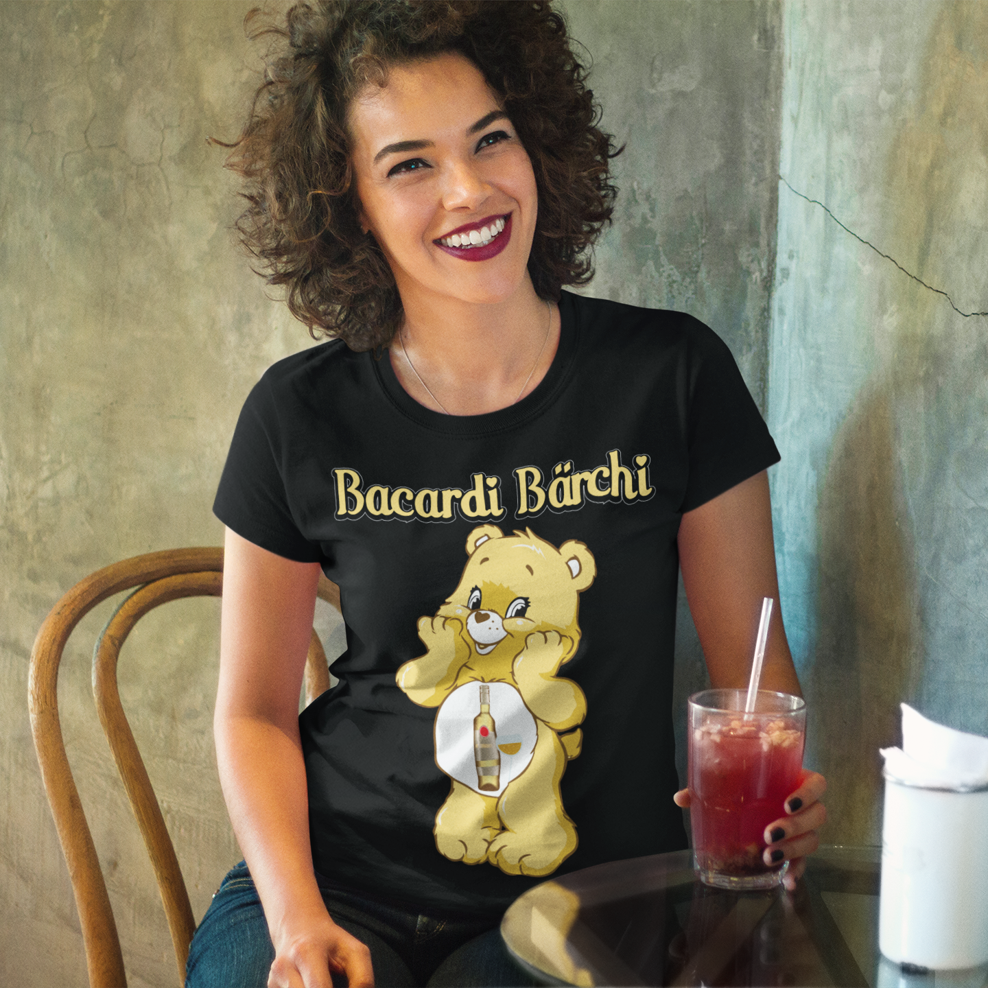 Bacardi Bärchi - Glücksbärchi - Damen Premium Bio T-Shirt